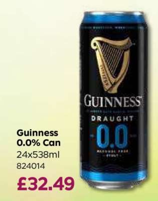 Guinness 0.0% Can