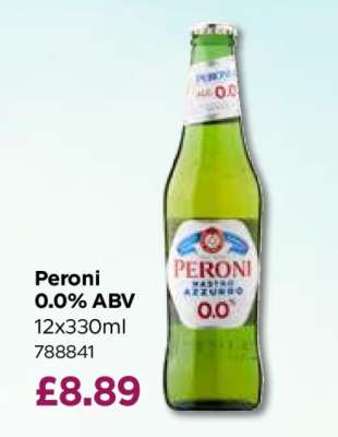 Peroni 0.0% ABV