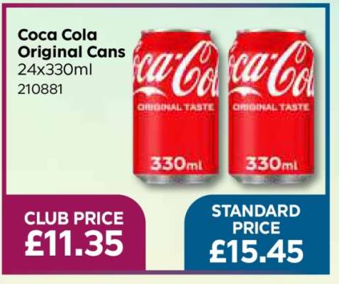 Coca Cola Original Cans