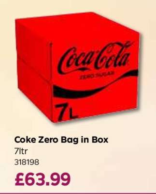 Coke Zero Bag in Box