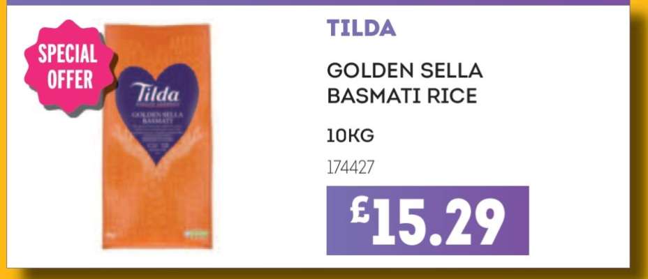 TILDA GOLDEN SELLA BASMATI RICE