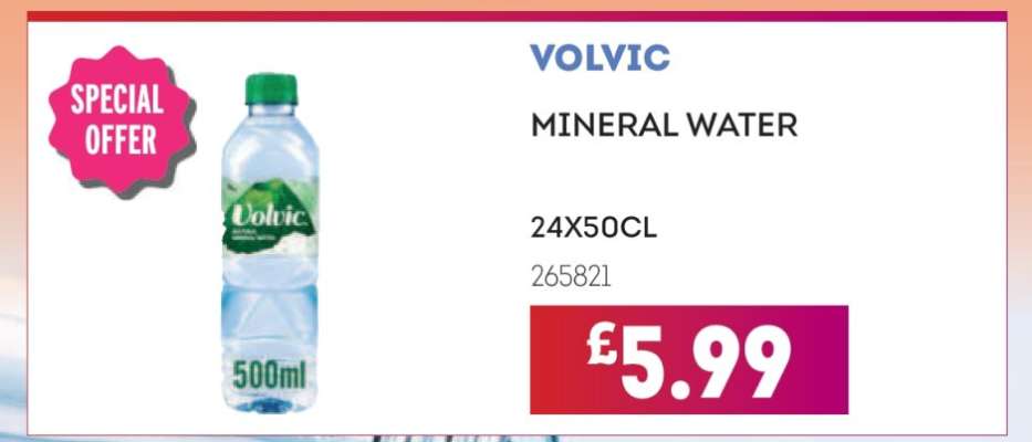 VOLVIC MINERAL WATER