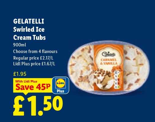 GELATELLI Swirled Ice Cream Tubs