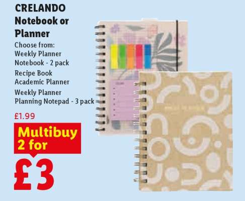 CRELANDO Notebook or Planner