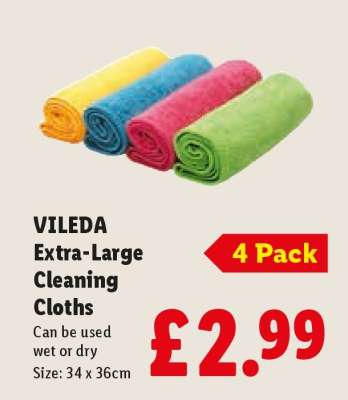 VILEDA Extra-Large Cleaning Cloths