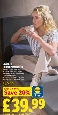 LIVARNO Folding Mattress Bed