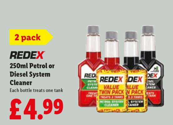 REDEX 250ml Petrol or Diesel System Cleaner
