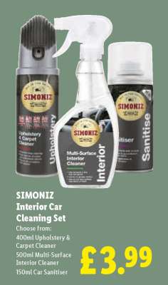 SIMONIZ Interior Car Cleaning Set