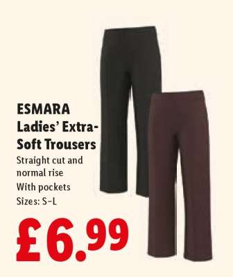 ESMARA Ladies’ Extra-Soft Trousers