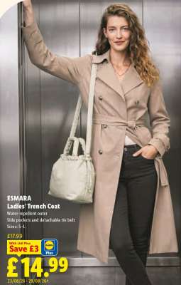 esmara Ladies’ Trench Coat
