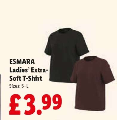 ESMARA Ladies’ Extra-Soft T-Shirt