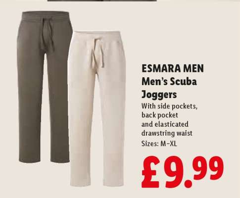 ESMARA MEN Men’s Scuba Joggers