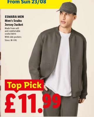 ESMARA MEN Men's Scuba Jersey Jacket