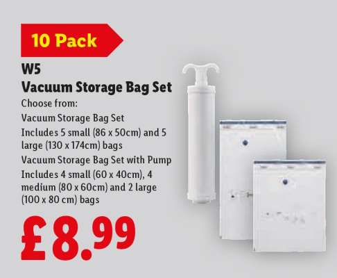 W5 Vacuum Storage Bag Set