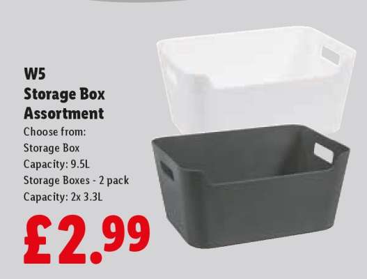 W5 Storage Box Assortment