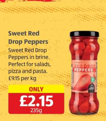 Sweet Red Drop Peppers