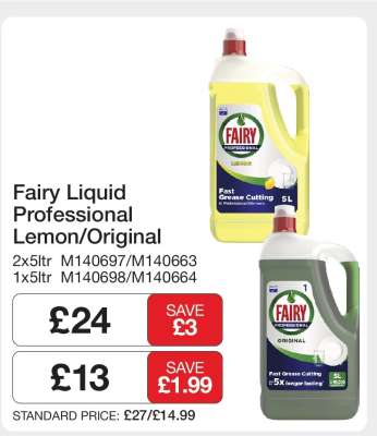 Fairy Liquid Professional Lemon/Original