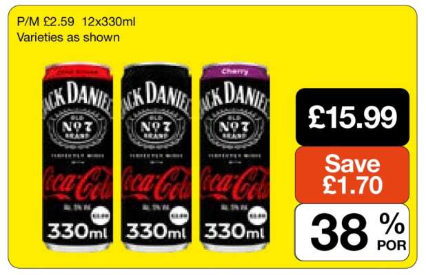 Jack Daniel's & Coca-Cola 12x330ml