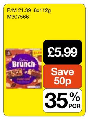 Cadbury Brunch Choc Chip