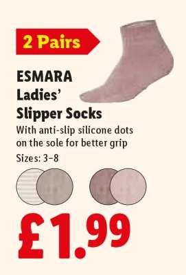 ESMARA Ladies' Slipper Socks