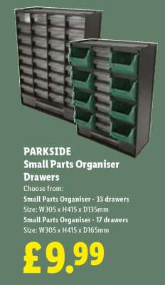 PARKSIDE Small Parts Organiser Drawers
