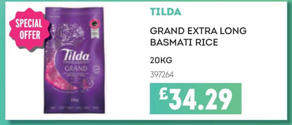 Tilda Grand Extra Long Basmati Rice