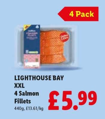 Lighthouse Bay XXL 4 Salmon Fillets
