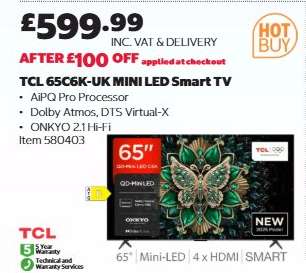 TCL 65C6K-UK MINI LED Smart TV
