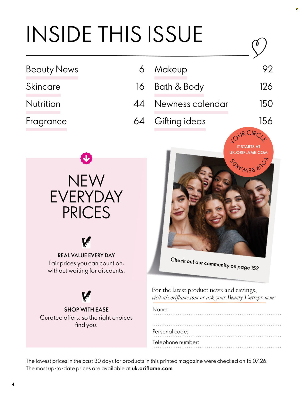 Oriflame offer  - 30.9.2026 - 10.11.2026. Page 4. Page 4