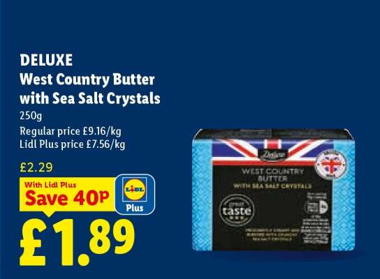 DELUXE West Country Butter with Sea Salt Crystals
