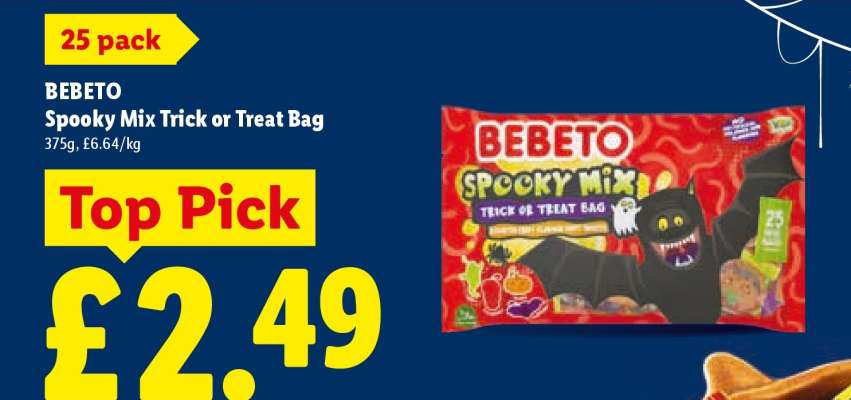 BEBETO Spooky Mix Trick or Treat Bag