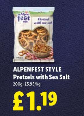 ALPENFEST STYLE Pretzels with Sea Salt