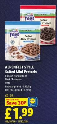 ALPENFEST STYLE Salted Mini Pretzels