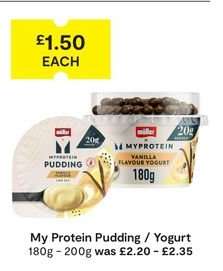 My Protein Pudding / Yogurt