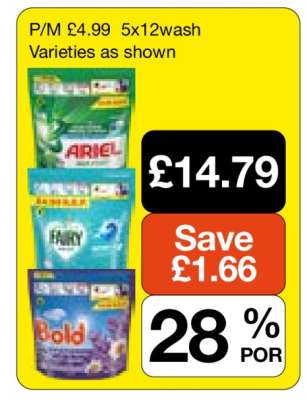 Ariel, Fairy, Bold Detergent