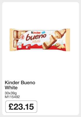 Kinder Bueno White
