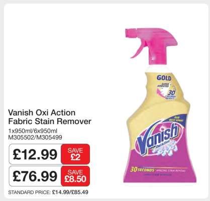 Vanish Oxi Action Fabric Stain Remover