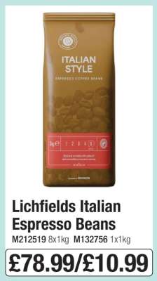 Lichfields Italian Espresso Beans