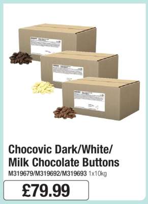 Chocovic Dark/White/Milk Chocolate Buttons