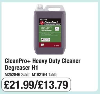 CleanPro+ Heavy Duty Cleaner Degreaser H1