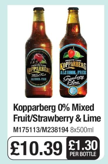 Kopparberg 0% Mixed Fruit/Strawberry & Lime