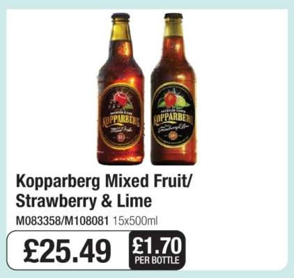 Kopparberg Mixed Fruit/Strawberry & Lime