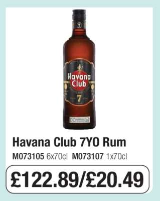 Havana Club 7YO Rum
