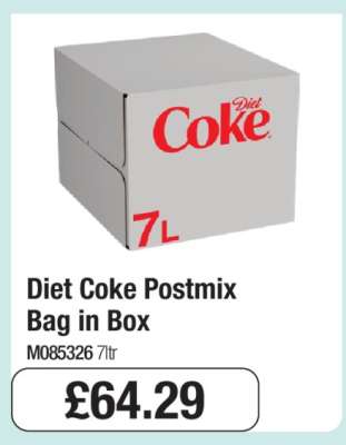 Diet Coke Postmix Bag in Box