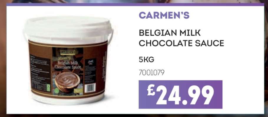 CARMEN'S BELGIAN MILK CHOCOLATE SAUCE
