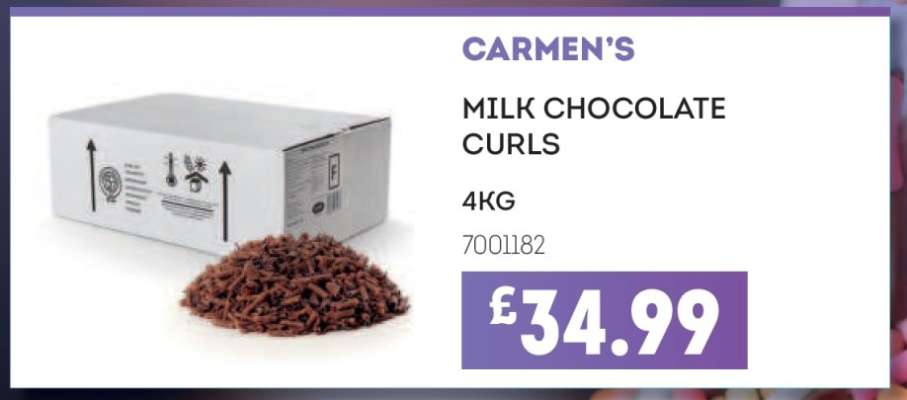 CARMEN'S MILK CHOCOLATE CURLS