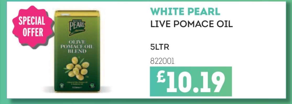 WHITE PEARL LIVE POMACE OIL
