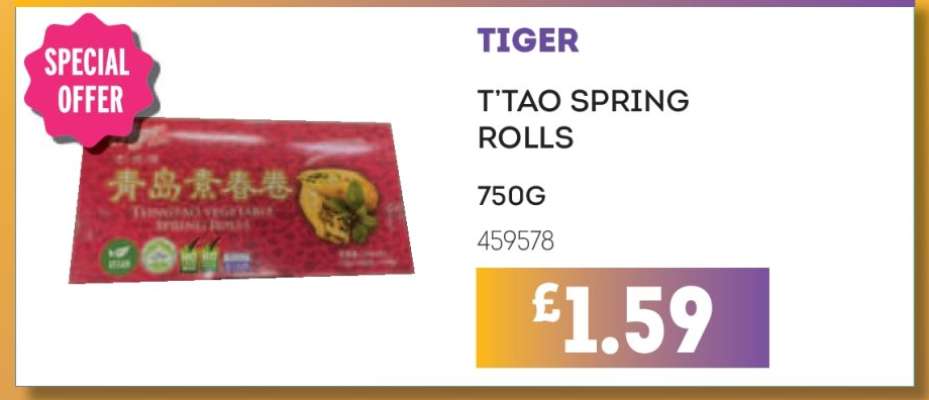 TIGER T'TAO SPRING ROLLS