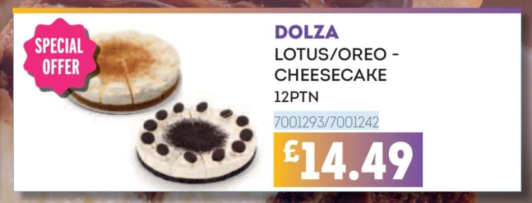 DOLZA LOTUS/OREO - CHEESECAKE