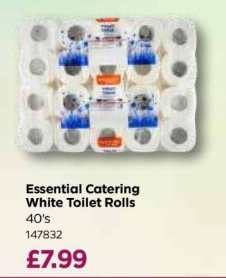Essential Catering White Toilet Rolls